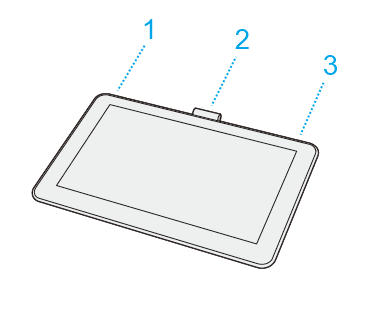 Wacom Oneタブレット 電源プラグ付属なし Wacom One gen.1 (2020,DTC133) は、コンピュータのUSBポート